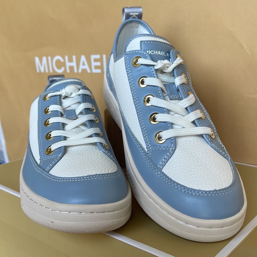MICHAEL KORS SHEA LACE UP
FAUX LEATHER
49F3SHFS1L
PALE BLUE
NEW - Picture 10 of 16